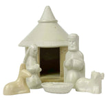 Nativity Hut of Kisii Stone - 5-piece