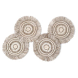 Kazi Fringed Coasters - sets of 4