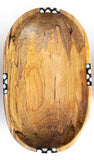 HD Oval Olivewood Bowl w/ Batik Bone Inlay