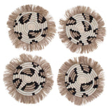 Kazi Fringed Coasters - sets of 4