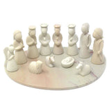 Nativity of Kisii w/ Stone Base - 13 pieces