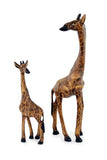 Giraffe Carving of Burnt Jacaranda