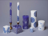 Kapula Candles Henna White on Blue