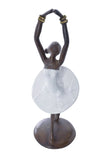 “Ballerina in Releve” Lost Wax Bronze Sculpture
