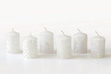 Kapula Candles - White on White