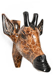 Giraffe Bust of Burnt Jacaranda