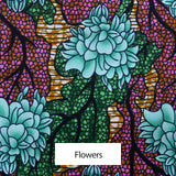 African Print Cotton Napkins - Set of 4