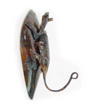 Natural Patina Animal Wall Hooks of Recycled Tin