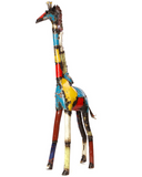Giraffe of Recycled Oil Drum