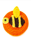 Lidded-Sisal Animal Basket