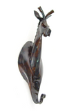 Natural Patina Animal Wall Hooks of Recycled Tin