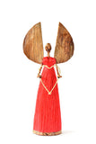 Angel Heart of Sisal & Banana Leaf-Red