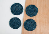 Kazi Fringed Coasters - sets of 4