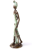 "Double the Fun (Mother w/ 2 kids)" Lost Wax Bronze Sculpture
